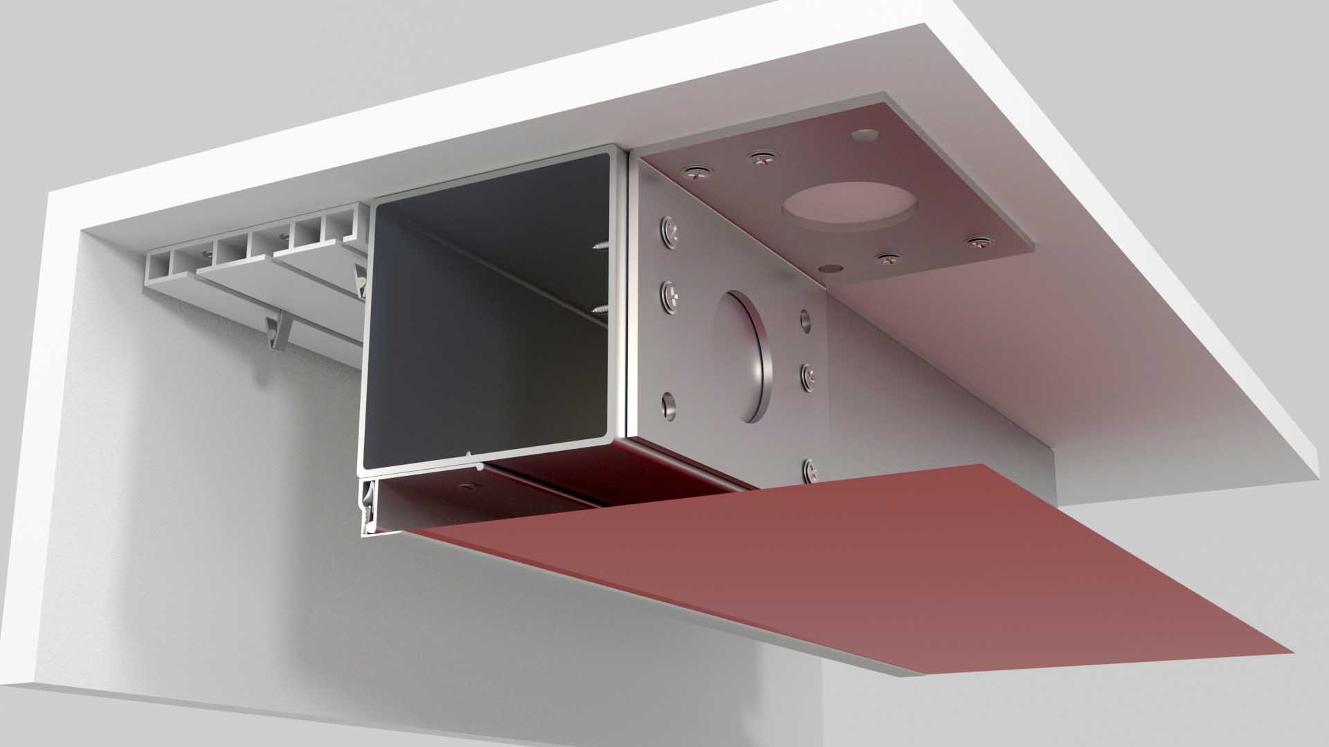 nisza gzymsowa bez wygięć