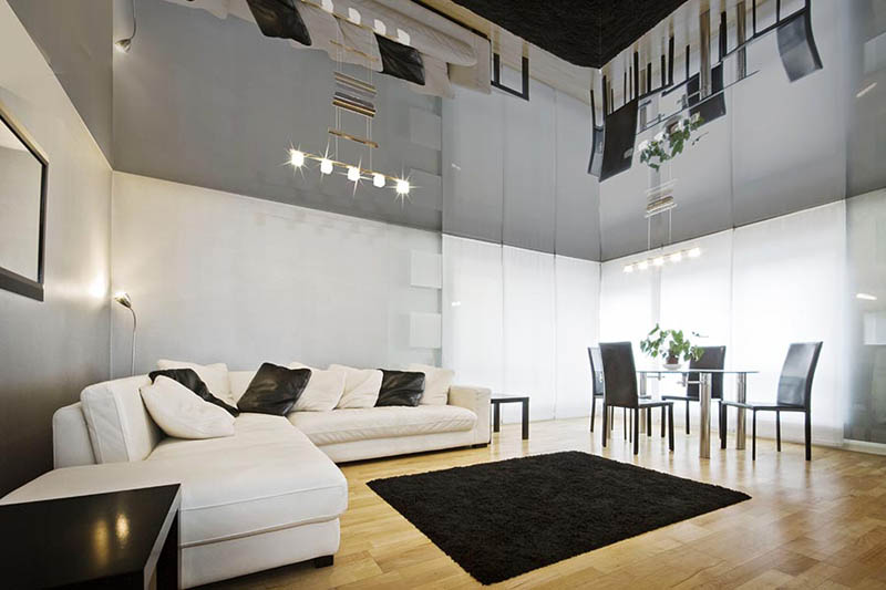 SUFITY NAPINANE W POKOJU DZIENNYM SUFITY NAPINANE W POKOJU DZIENNYM