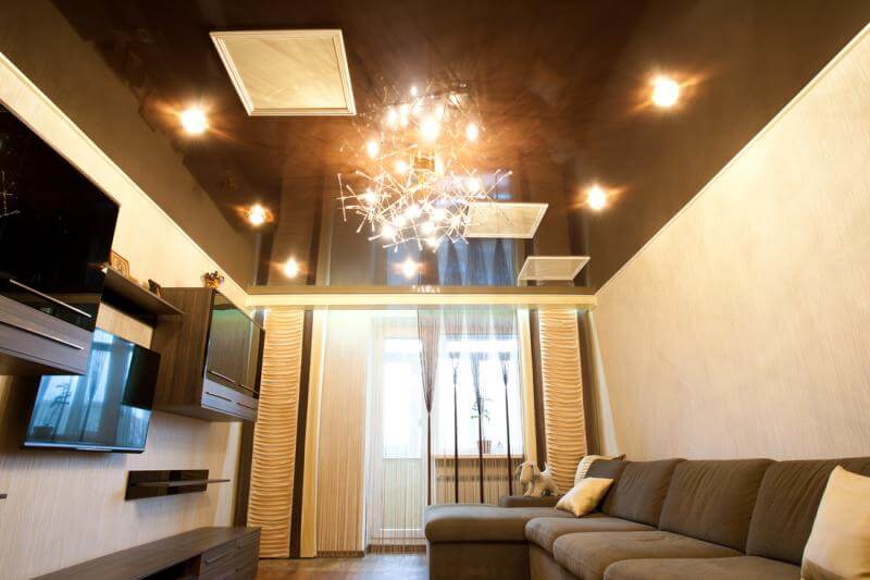 Sufity napinane jednopoziomowe Sufity napinane jednopoziomowe